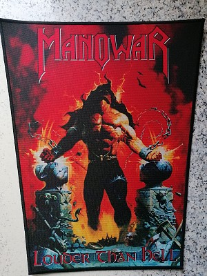Backpatch MANOWAR Louder than Hell (backpatch trapezoidal) (VKG)