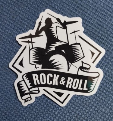 Sticker (abtibild) Rock & Roll Drummer (JBG)
