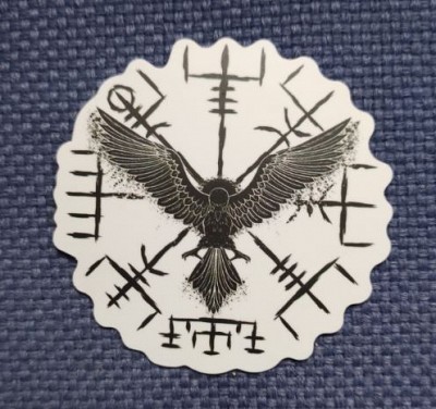 Sticker (abtibild) Viking - Vegvisir Raven (JBG)