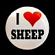 Insigna mica I LOVE SHEEP - image 1