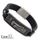 Bratara din piele SA409 LuxXL leather bracelet with stainless steel Desert - image 1