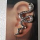 Cercel urechea stanga - Sarpe argintiu model 1 - image 1