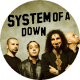 Insigna 3,7 cm SYSTEM OF A DOWN: Band (B37-0261) - image 1