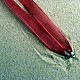 Z100-07 Panglica rosie pt. medalioane (cu inchizatoare din argint) - image 1