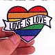 Patch LOVE IS LOVE (patch decupat) (JBG) - image 1