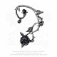 Cercel E410 - Wild Black Rose Ear Wrap - image 1