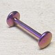 Piercing Titanium Tongue Bar (piercing pentru limba)  roz/mov (CJL) - image 1