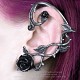 Cercel E410 - Wild Black Rose Ear Wrap - image 3