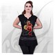 Rochie T233F108 SHENLONG - Stud Waist Mini Dress Black - image 2