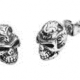 SO163 Cercei de inox Skull studs - image 1