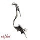 SO4052R Cercel de inox pentru urechea dreapta Bat Wing - image 2