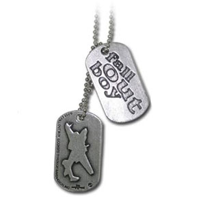 DT68 Dog tag Fall Out Boy  Plane & Logo (lichidare stoc)