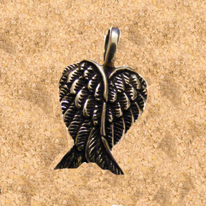 K138 Pandantiv de argint Crossed Wings