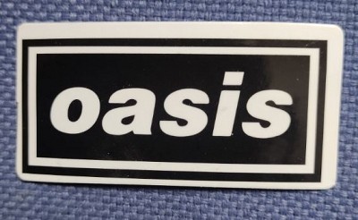 Sticker (abtibild) Oasis Logo Negru Mare (JBG)