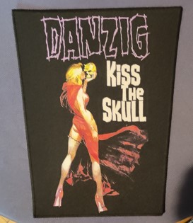 Backpatch DANZIG Kiss the Skull trapezoidal
