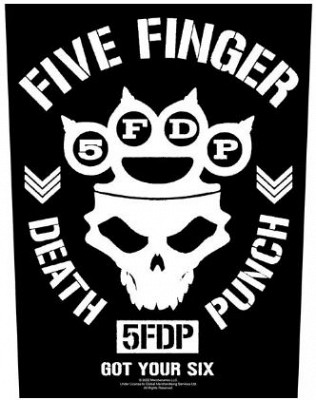 Backpatch FIVE FINGER DEATH PUNCH - GOT YOUR SIX BP1239