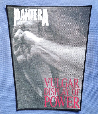 Backpatch PANTERA Vulgar Display of Power trapezoidal