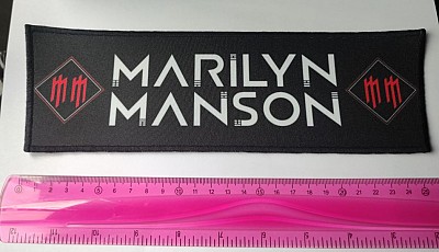 Backpatch superstrip MARILYN MANSON Logo