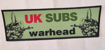 Backpatch superstrip UK SUBS Warhead