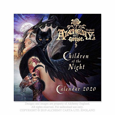 Calendar 2020 goth (30x30cm)  CAL20 Alchemy Gothic Children of the Night 2020 Wall Calendar