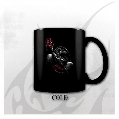 Cana (315ml) thermochange  T055A007 DRAGON ROSE - Heat Change Ceramic Coffee Mug - Gift Boxed