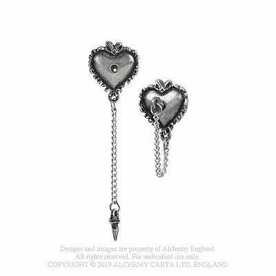 Cercei E433 Witches Heart Studs