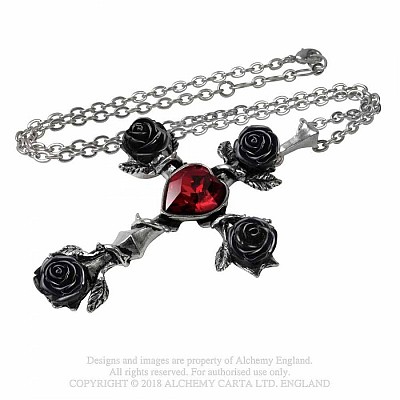 P758 Colier Black Rosifix Necklace