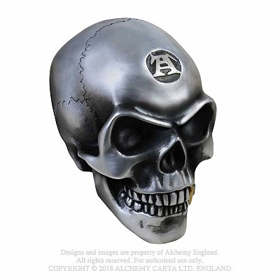 Craniu decoratiune V41 Metalised Alchemist Skull (Colectia Alchemy Vault)