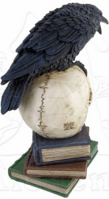 Craniu decoratiune V17 Poe s Raven (Colectia Alchemy Vault)