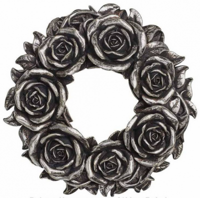Decoratiune pentru masa/perete V65 Black Rose Wreath (Colectia Alchemy Vault)