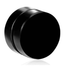 Fake plug negru magnetic