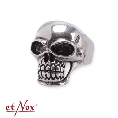 R402 Inel de argint - Plain Skull