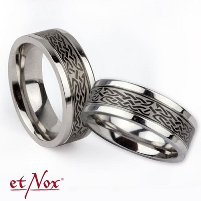 Inele set (56/1 buc + 62/1 buc) BOX6  etNox - partner rings Love has no end stainless steel