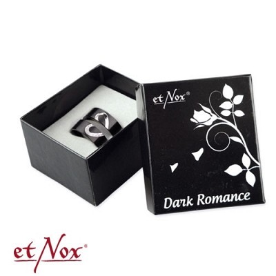 Inele set (56/1buc + 62/1buc) BOX4 etNox - partner rings Dark Romance stainless steel