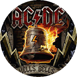 Insigna 3,7 cm AC/DC: Hells Bells (B37-0213)