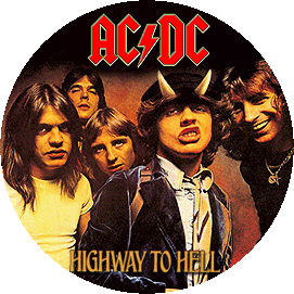 Insigna 3,7 cm AC/DC: Highway To Hell (B37-0214)