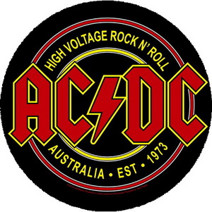 Insigna 3,7 cm AC/DC Logo Australia (B37-0167)