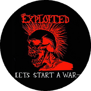 Insigna 3,7 cm THE EXPLOITED: Lets Start A War (B37-0115)