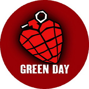 Insigna 3,7 cm GREEN DAY: Grenade (B37-0118)