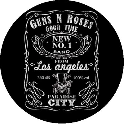 Insigna 3,7 cm GUNS N ROSES: Paradise City (B37-0339)