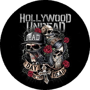 Insigna 3,7 cm HOLLYWOOD UNDEAD: Day Of The Dead (B37-0120)