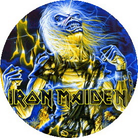 Insigna 3,7 cm Iron Maiden Live after Death