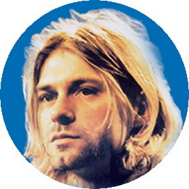 Insigna 3,7 cm Kurt Cobain (Nirvana)