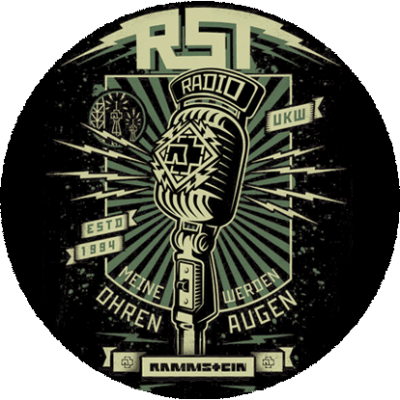 Insigna 3,7 cm RAMMSTEIN Radio (B37-0212)