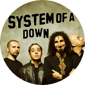 Insigna 3,7 cm SYSTEM OF A DOWN: Band (B37-0261)