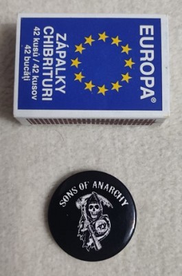 Insigna 3 cm SONS OF ANARCHY Reaper (SHK)