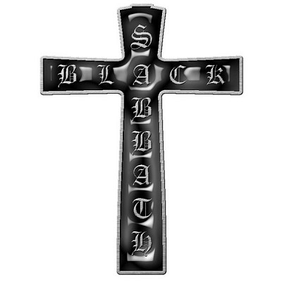 Insigna metalica Black Sabbath - Cross PB004