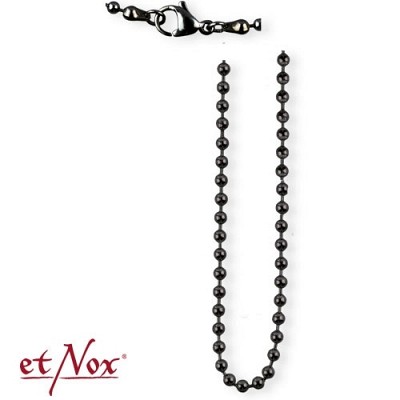 Lantisor inox negru SK106B stainless steel necklace black plated