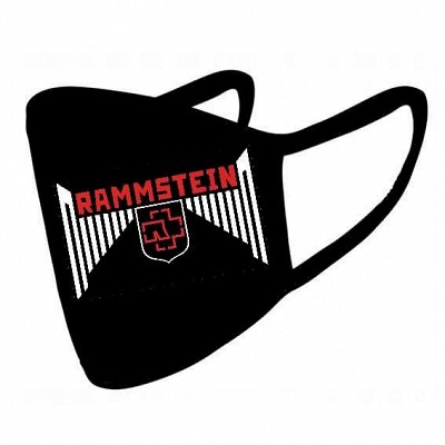 Masca de bumbac brodata Rammstein