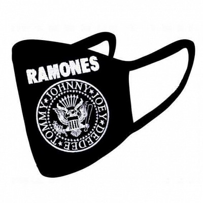 Masca de bumbac brodata Ramones